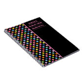 Carnet Motif coloré personnalisé (Côté Droit)