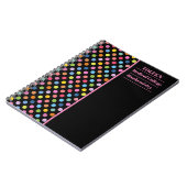 Carnet Motif coloré personnalisé (Côté gauche)