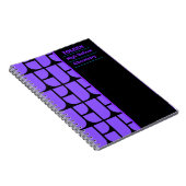 Carnet Motif coloré personnalisé (Côté Droit)