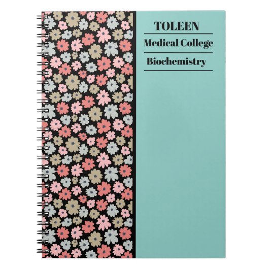 Carnet Motif coloré personnalisé (Devant)