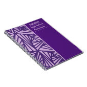 Carnet Motif coloré personnalisé (Côté Droit)