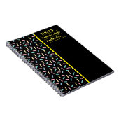 Carnet Motif coloré personnalisé (Côté Droit)