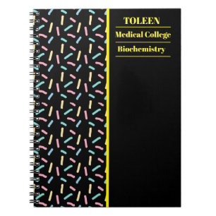 Carnet Motif coloré personnalisé