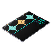 Carnet Motif coloré personnalisé (Côté gauche)