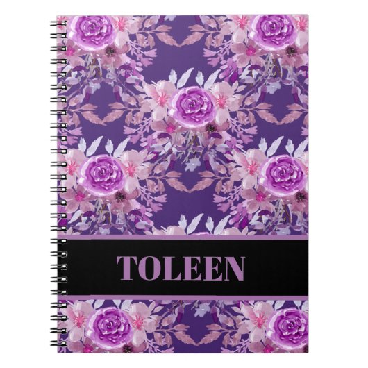 Carnet Motif coloré personnalisé (Devant)