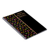 Carnet Motif coloré personnalisé (Côté Droit)