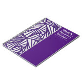 Carnet Motif coloré personnalisé (Côté gauche)