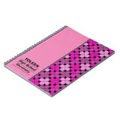Carnet Motif coloré personnalisé (Côté gauche)