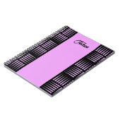 Carnet Motif coloré personnalisé non (Côté gauche)