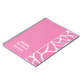 Carnet Motif coloré personnalisé non (Côté gauche)