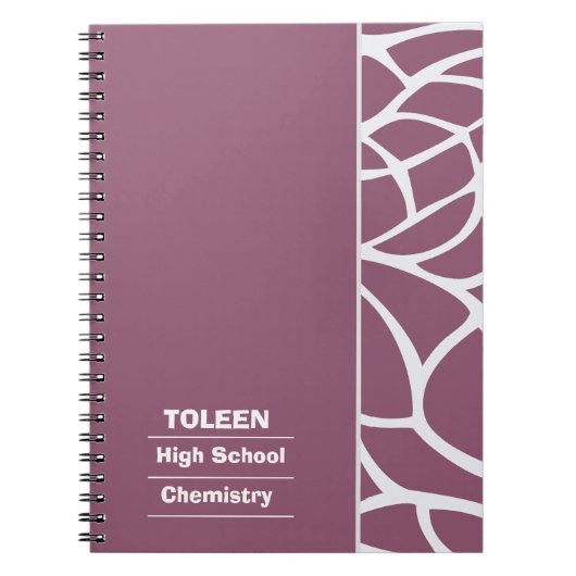 Carnet Motif coloré personnalisé non (Devant)