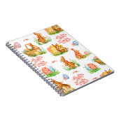 Carnet Motif coloré sans soudure avec conce de pâques de (Côté Droit)