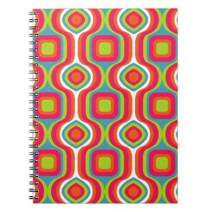 Carnet Motif Colorfull élégant géométrique Vintage mignon