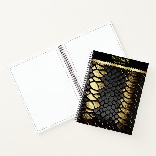 Carnet Motif complexe de la peau d'un serpent (Intérieur)