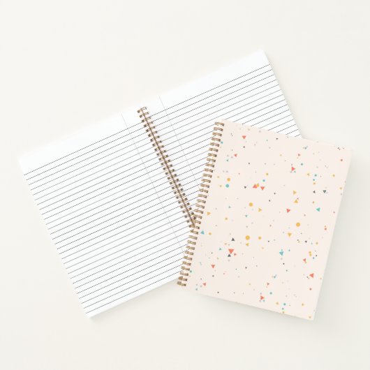 Carnet Motif Confetti Dots & Triangle (Intérieur)