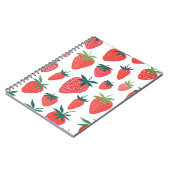 Carnet Motif continu fraise (Côté gauche)