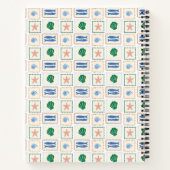 Carnet Motif Coquillage Personnalisé Bohème Côtière (Dos)