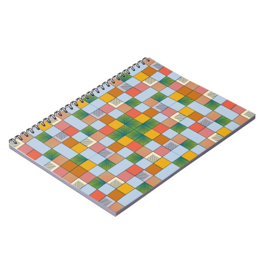 Carnet Motif couleur Abstrait transparent (Côté gauche)