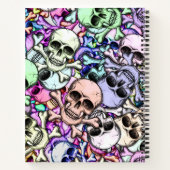 Carnet Motif couleur crâne moderne (Dos)