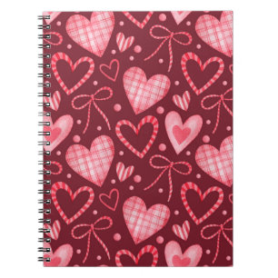 Carnet Motif couleur d'eau transparente en couleurs roses