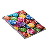 Carnet Motif couleur Lollipops 3D (Côté Droit)