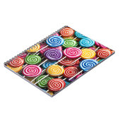 Carnet Motif couleur Lollipops 3D (Côté gauche)