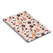 Carnet Motif crâne de fleurs (Côté Droit)