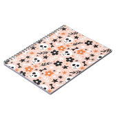 Carnet Motif crâne de fleurs (Côté gauche)