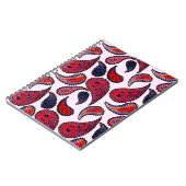 Carnet Motif créatif sans couture avec cachemire dessiné (Côté gauche)