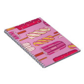 Carnet Motif crème glacée, illustration. (Côté Droit)