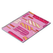 Carnet Motif crème glacée, illustration. (Côté gauche)