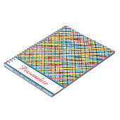 Carnet motif Crisscross personnalisé (Côté gauche)