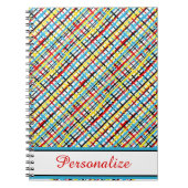 Carnet motif Crisscross personnalisé (Devant)