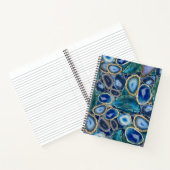 Carnet Motif cristal Blue Geodes (Intérieur)