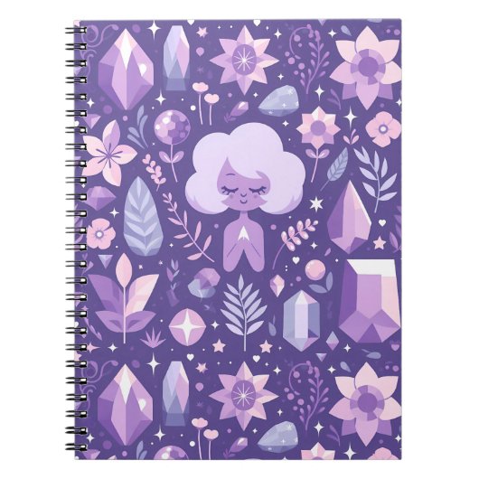 Carnet Motif Crystal Dreams (Devant)