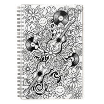 Motif culturel hippie d'art gribouillé blanc