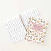 Carnet Motif Cupcake personnalisé (Intérieur)