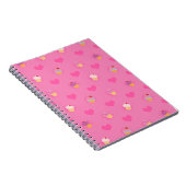 Carnet Motif Cupcake rose (Côté Droit)