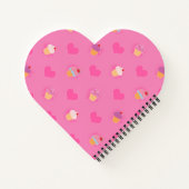 Carnet Motif Cupcake rose (Dos)