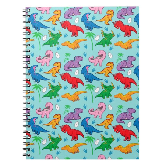 Carnet Motif Cute Dinosaur (Devant)