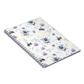 Carnet Motif d'abeille d'aquarelle (Côté Droit)