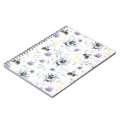 Carnet Motif d'abeille d'aquarelle (Côté gauche)