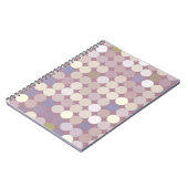 Carnet Motif d'abrégé sur cercles de tissu (Côté gauche)