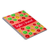 Carnet Motif d'agrumes de fruits juteux (Côté Droit)