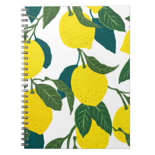Carnet Motif d'agrumes sans couture. Odeur vintage dessin
