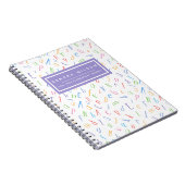 Carnet Motif d'alphabet mignon - Enfants ou enseignant (Côté Droit)