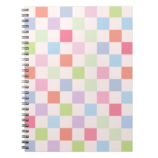Carnet Motif damier funky 02 (Devant)