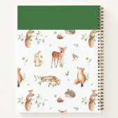 Carnet Motif d'amis animaux de bois mignon (Dos)