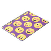 Carnet Motif d'amour d'Emoji (Côté gauche)