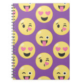 Carnet Motif d'amour d'Emoji (Devant)